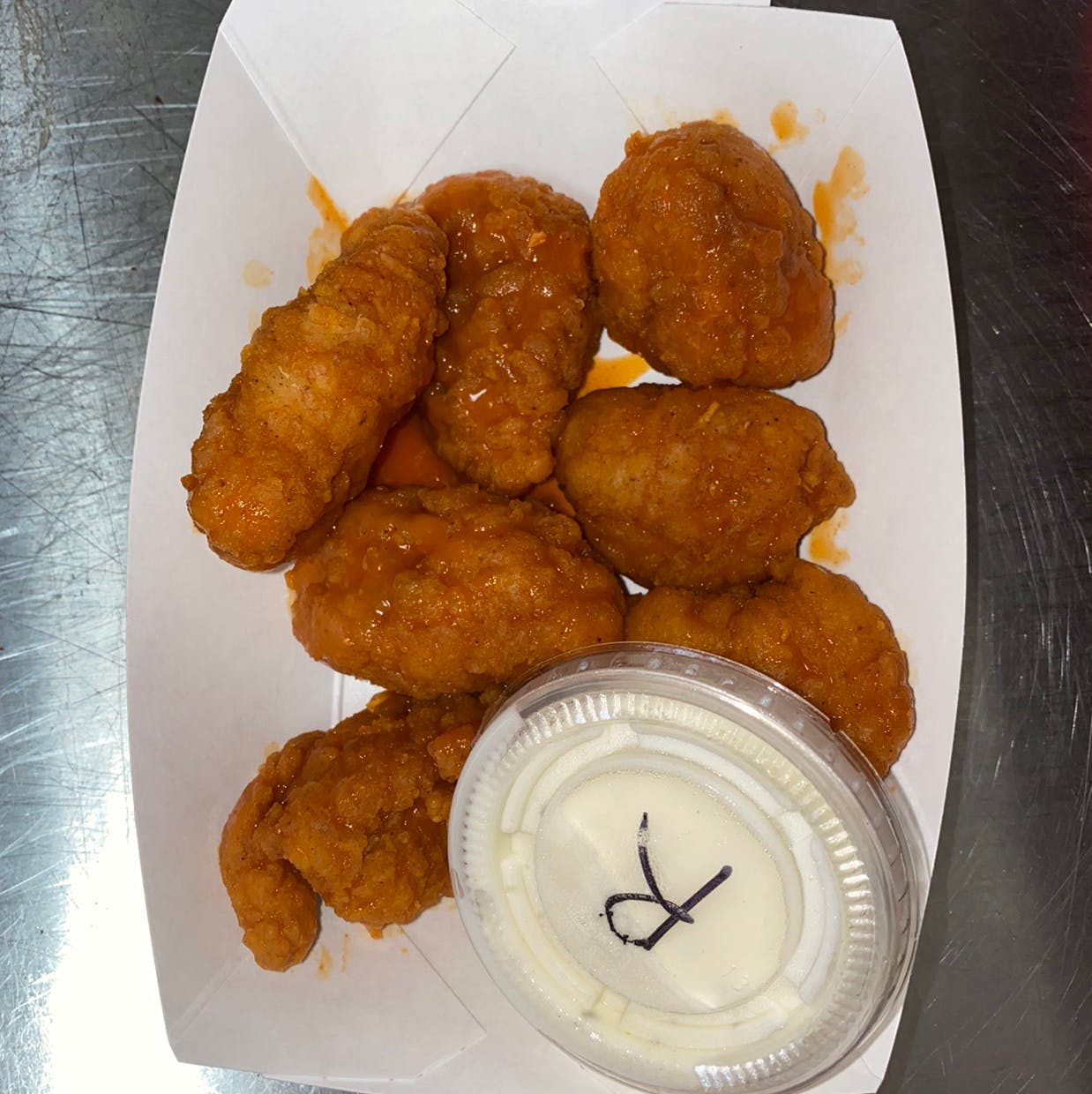 Order Boneless Wings - Small (6 Pieces) food online from Pujols Pizzeria store, Bethlehem on bringmethat.com