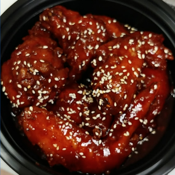 Order 6 Piece Korean Spicy Chicken Wings food online from House of Hunan store, Chicago on bringmethat.com