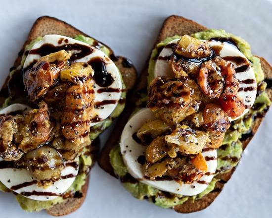 Order Avo-Caprese Toast food online from The Beer Market store, Rochester on bringmethat.com