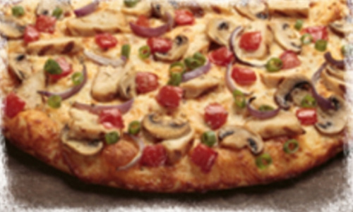 Order Chicken and Garlic Gourmet Pizza food online from Round Table Pizza store, Fremont on bringmethat.com