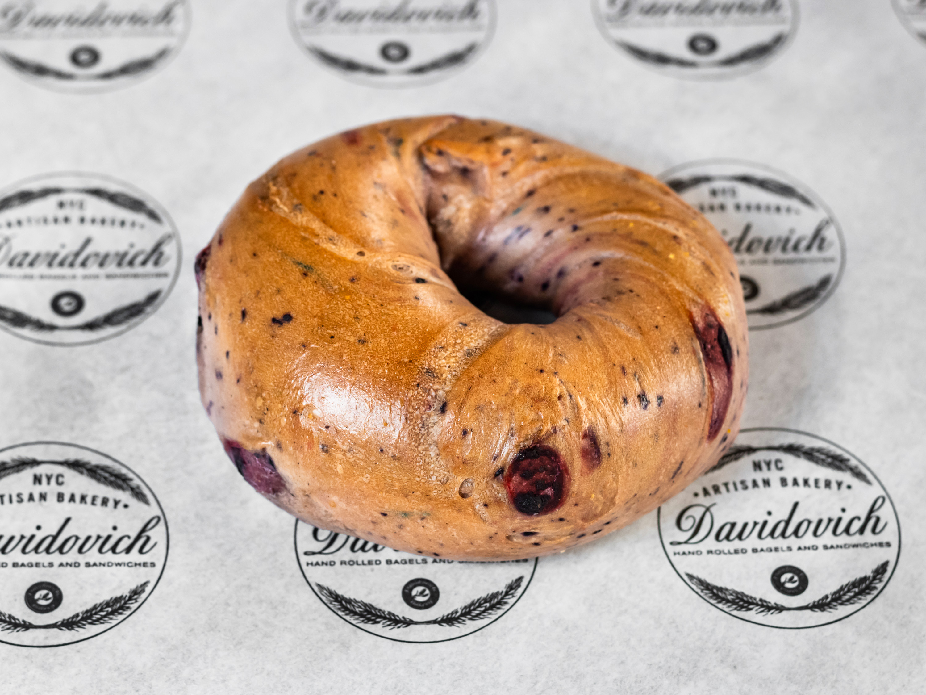 Order Blueberry Bagel  food online from Davidovich bakery nyc store, New York on bringmethat.com