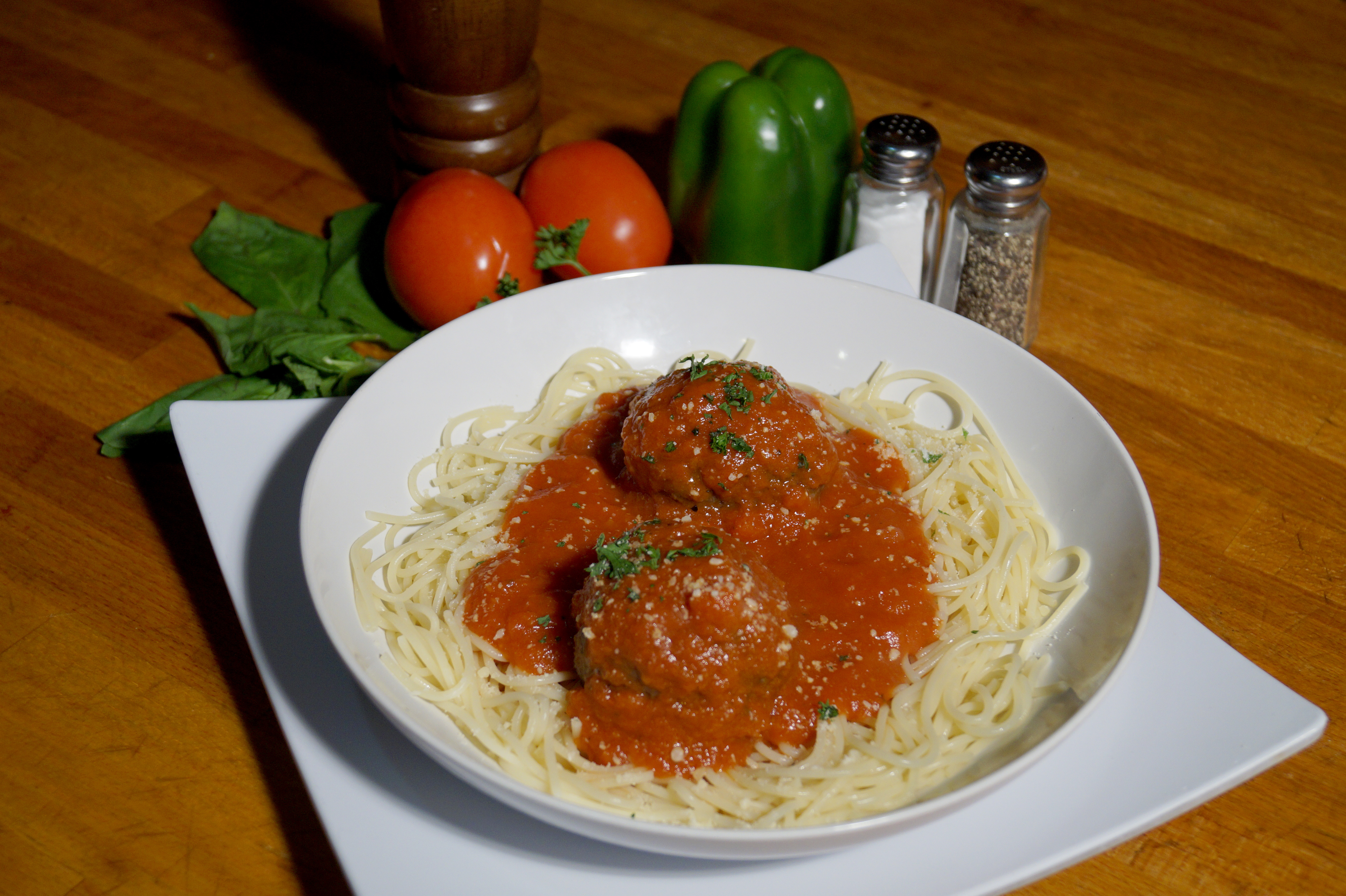 Order Spaghetti with Meatballs food online from Pizza Lounge store, Houston on bringmethat.com