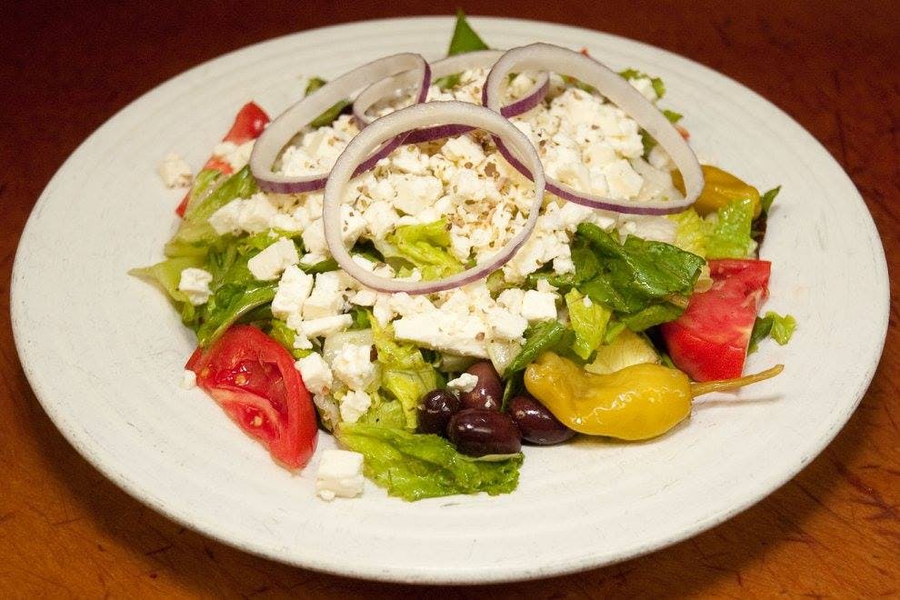 Order Greek Salad - Regular food online from Pero's store, Atlanta on bringmethat.com