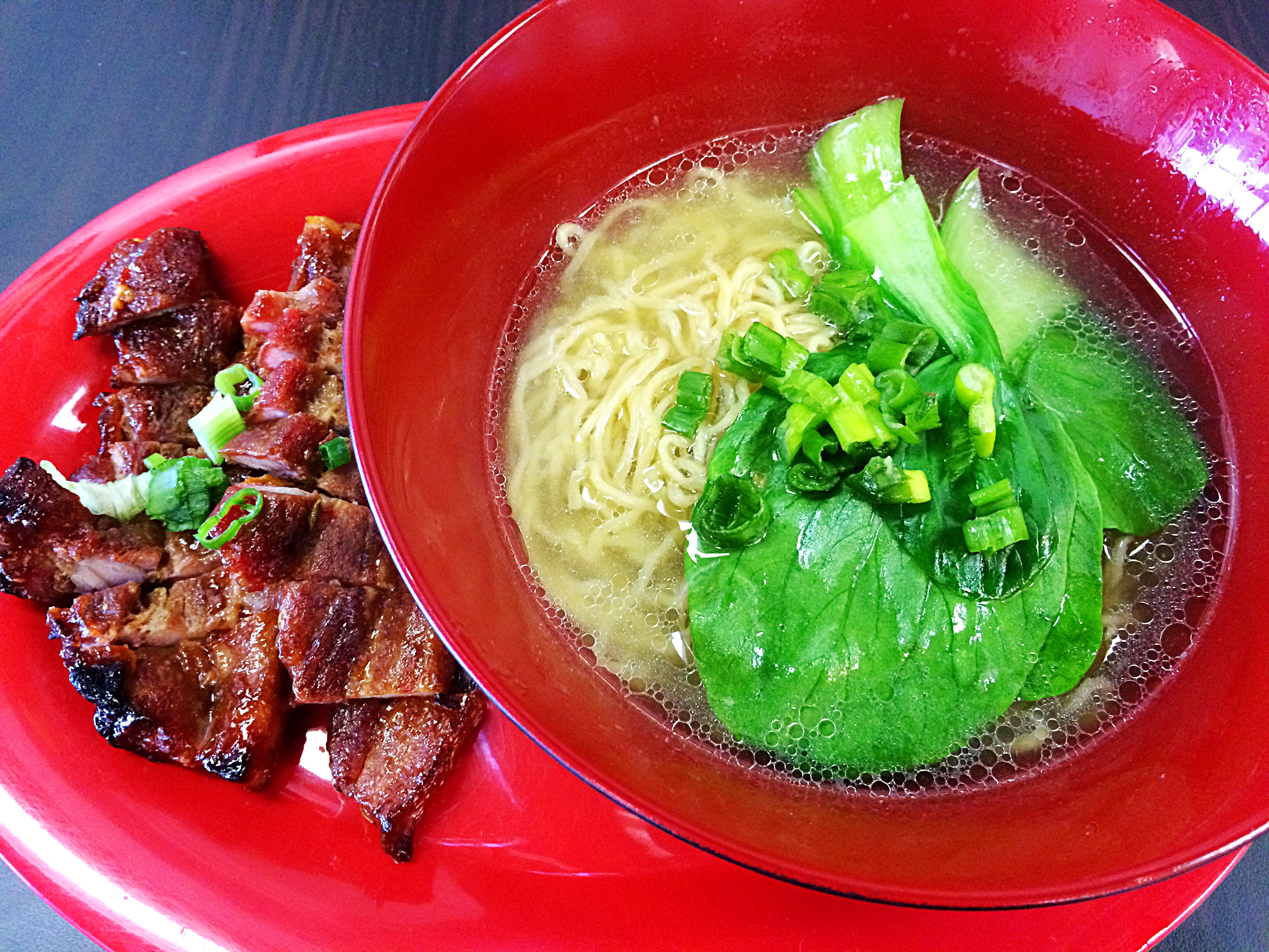 Order 3. Pork Char Siu Soup Noodle food online from Seasons Kitchen USA store, Anaheim on bringmethat.com