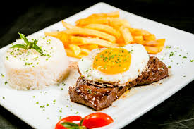 Order Beef with Fried Egg ** GOOD VALUE MEAL food online from Rio Market store, Long Island City on bringmethat.com