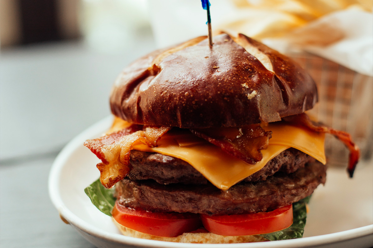 Order House Burger food online from Red Square Cafe Lounge store, Chicago on bringmethat.com