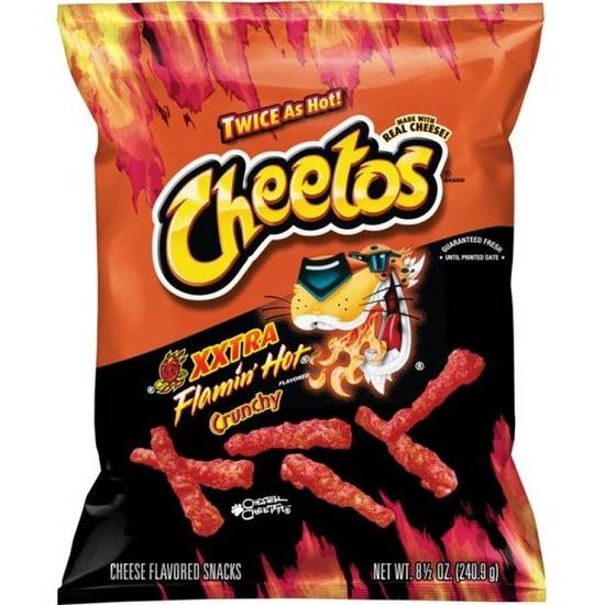 Order Cheetos Crunchy Xxtra Flamin Hot food online from Lone Star store, Sunnyvale on bringmethat.com