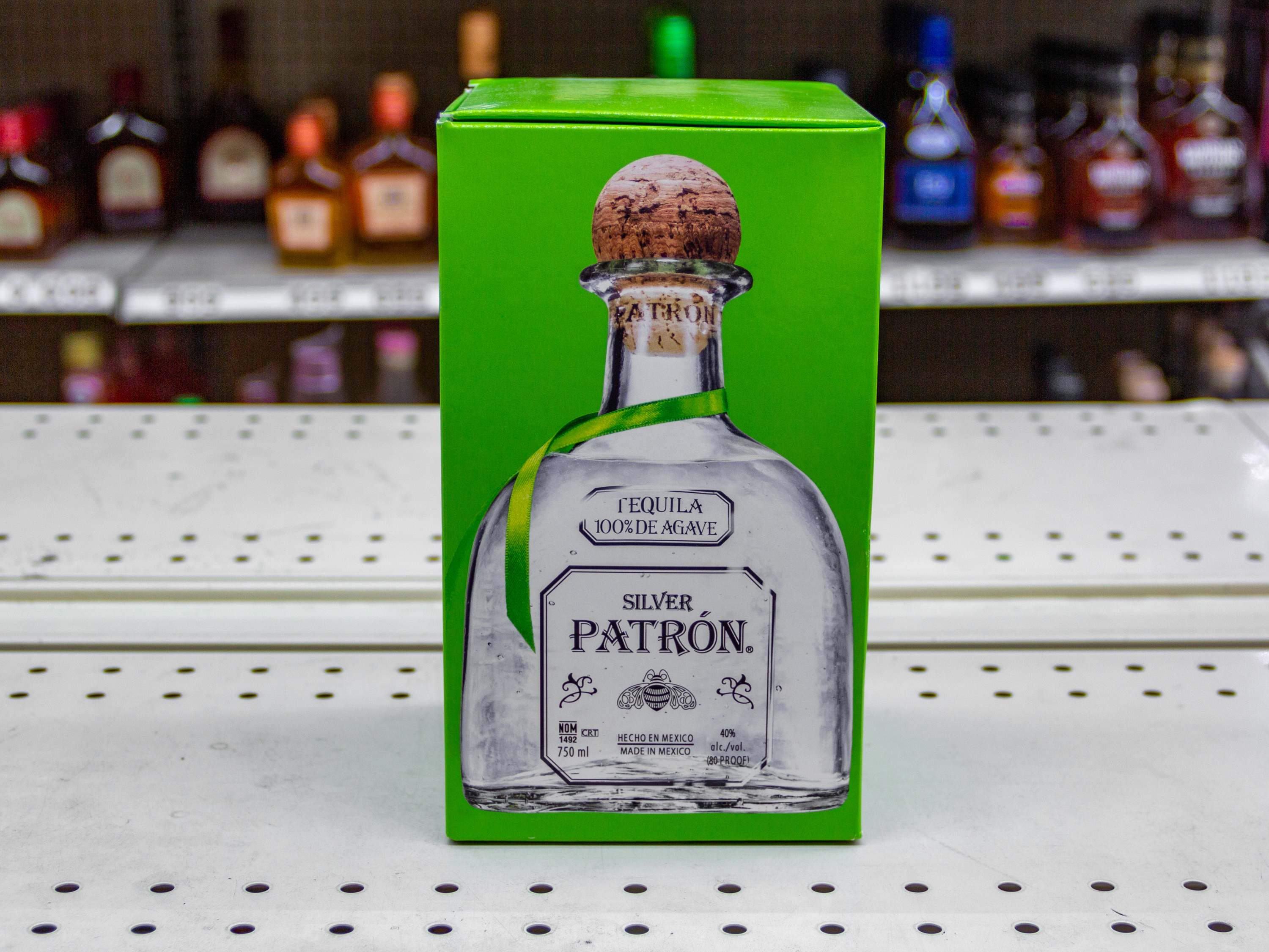 Order Patron silver Tequila 750ml food online from Phil Liquor store, Chino on bringmethat.com