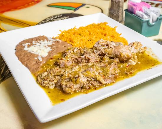 Order Chile Verde food online from El Agave Mexican Restaurant store, Wichita on bringmethat.com