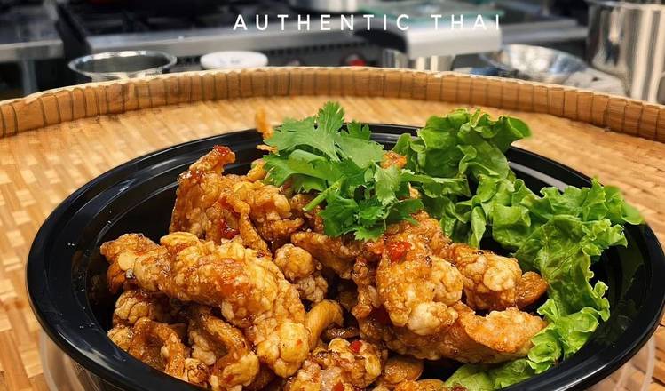 Order Gai Prik Kluea (Seasoned Crispy-Chicken) food online from Khan Toke Authentic Thai store, Denver on bringmethat.com