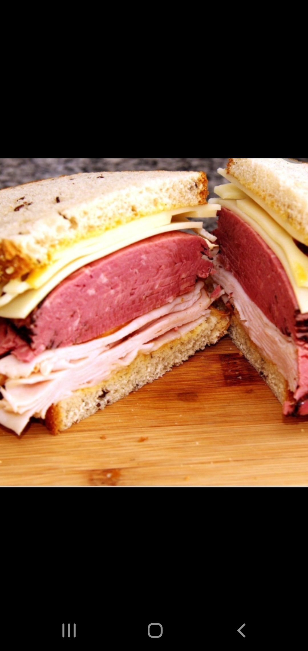 Order Boar's Head Pastrami & Turkey With Cheese Combo Sandwich  food online from American Gourmet Foods Deli store, New York on bringmethat.com
