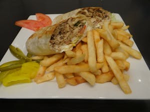 Order Chicken Jerk Wrap food online from Yum Yum! store, Concord on bringmethat.com