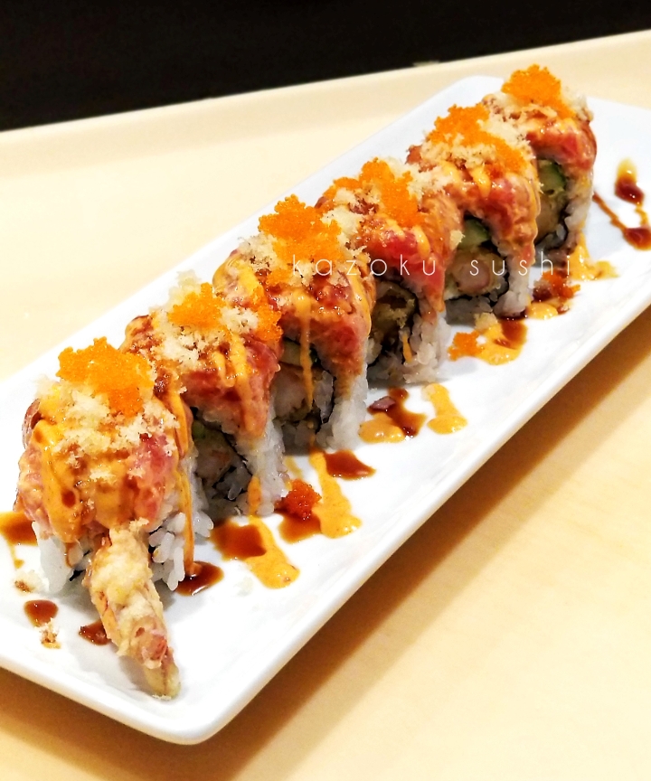 Order Spicy Dream Roll food online from Kazoku Sushi store, Troy on bringmethat.com