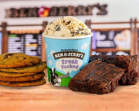 Order Two Fresh Packed Pints (16oz) & Two Baked Goods Combo food online from Ben & Jerry's store, Ann Arbor on bringmethat.com
