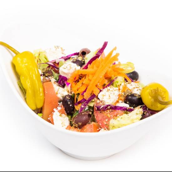 Order Greek Salad food online from Fadi's Mediterranean Grill store, Houston on bringmethat.com