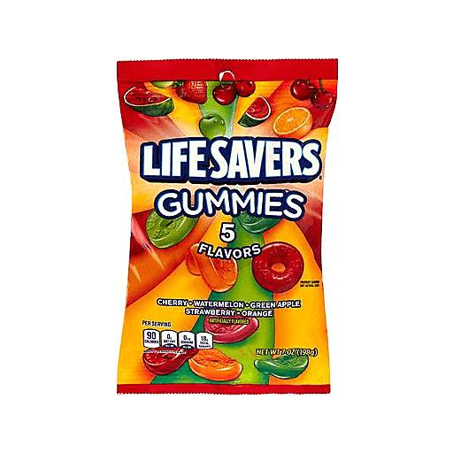 Order Life Savers 5 Flavors Gummies  (7 OZ) 134333 food online from Bevmo! store, Albany on bringmethat.com