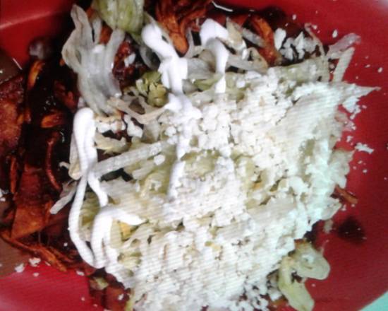 Order Chorizo Chilaquiles food online from El Rinconcito store, Round Rock on bringmethat.com