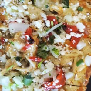 Order Baja Chicken Flatbread food online from The Brass Tap store, Greenfield on bringmethat.com