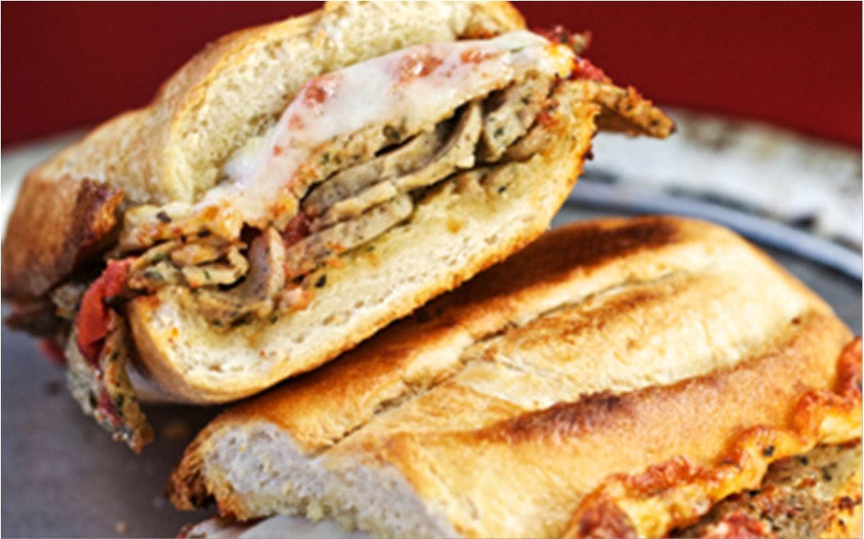 Order Meatball Sandwich - Sandwich food online from DoubleDave's Pizzaworks store, Houston on bringmethat.com