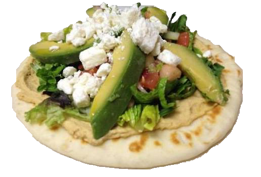 Order Hummus Avocado Pita food online from Olive Tree Cafe store, Bettendorf on bringmethat.com