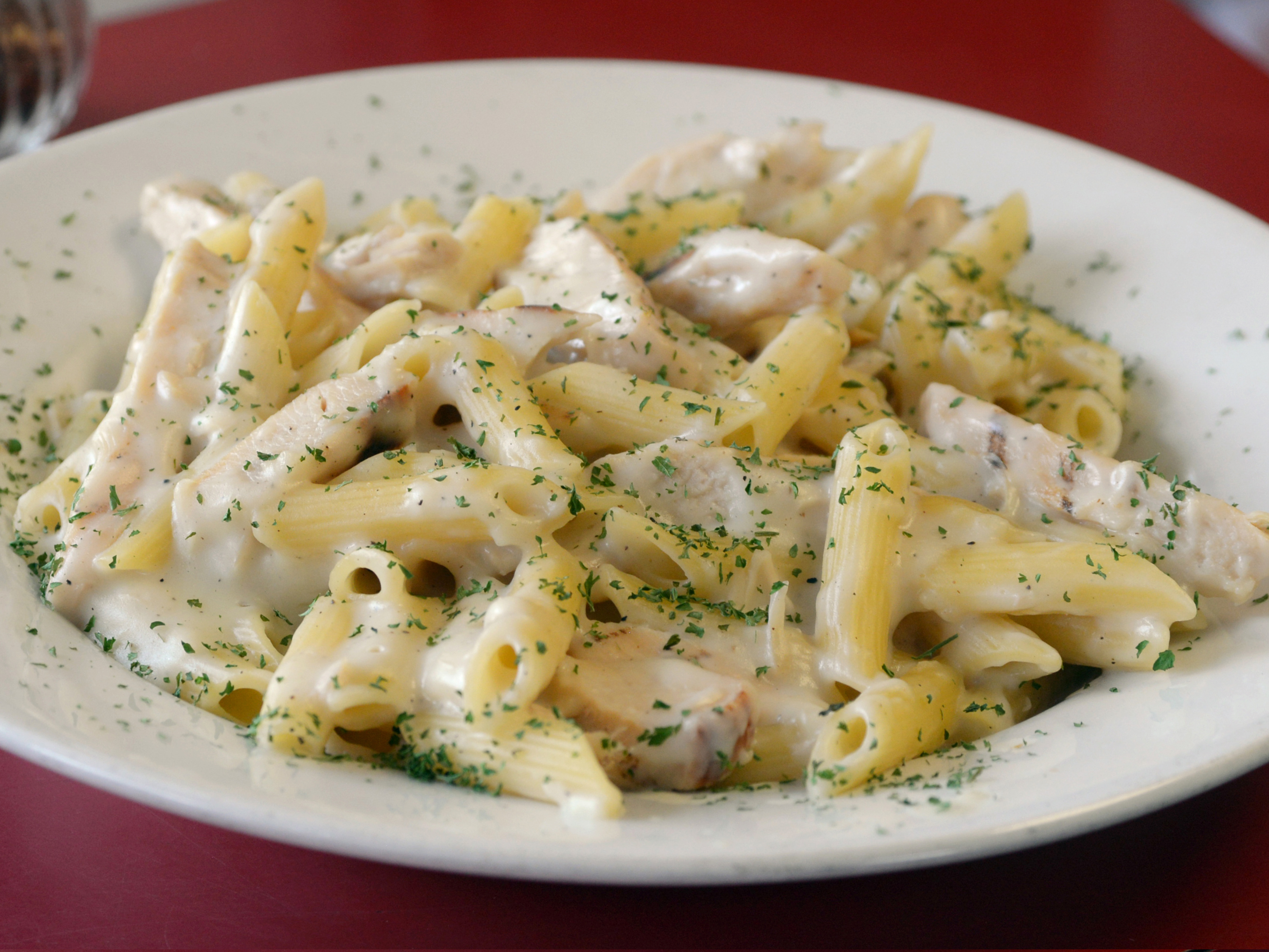 Order Pasta with Alfredo Sauce Dinner food online from Dc Pizza & Catering store, Albany on bringmethat.com