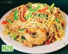 Order N20. Singapore Rice Noodle 星洲炒米 food online from Good Children store, Westmont on bringmethat.com