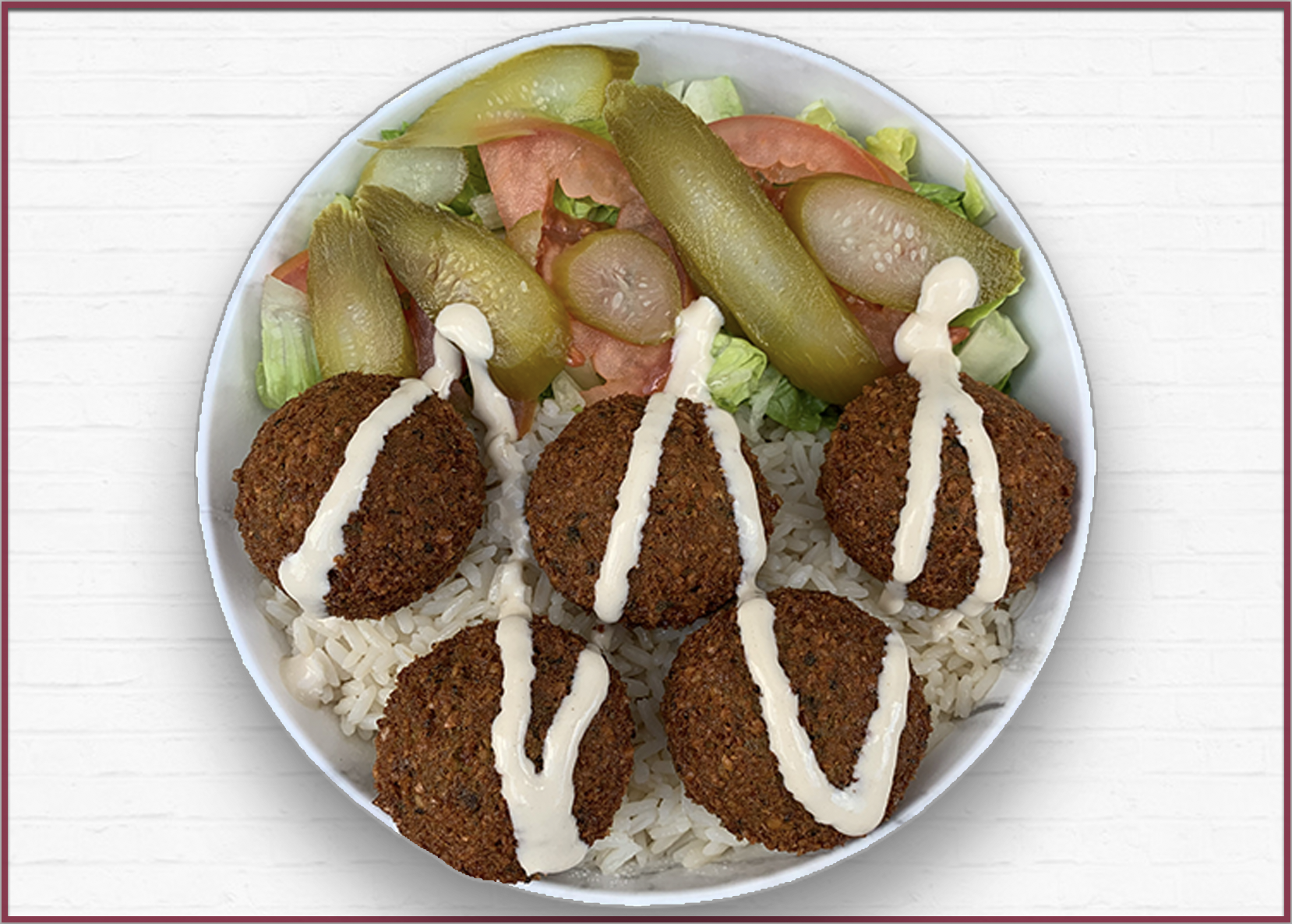Order Falafel Bowl food online from Waba Grill store, Fullerton on bringmethat.com