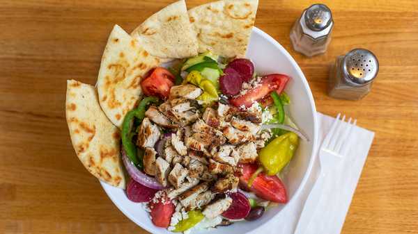 Order Greek Salad food online from The Hungry Greek store, Hot Springs on bringmethat.com