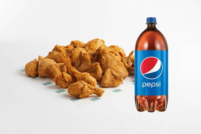 Order 20 Piece Chicken Mixed (with Free Pepsi 2 Liter) food online from Royal Farms store, Perryville on bringmethat.com