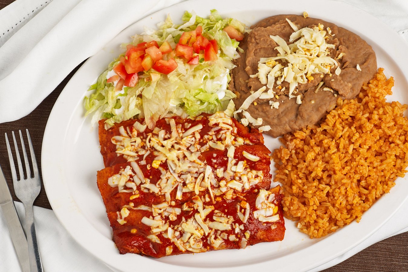 Order Enchilada Plate food online from Taco Burrito King store, Chicago on bringmethat.com