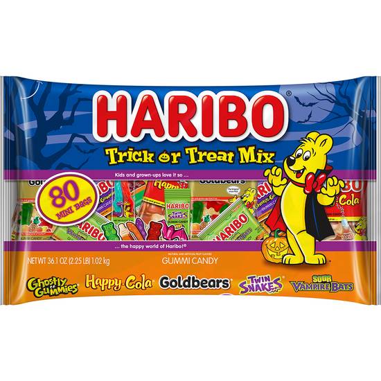 Order Haribo Trick or Treat Mix, 36.1 oz - 80 ct food online from Rite Aid store, Clio on bringmethat.com