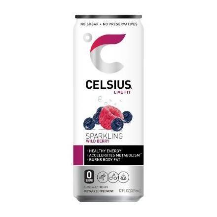 Order Celsius Sparkling Wild Berry Fitness Drink (12 oz) food online from Light Speed Market store, Marietta on bringmethat.com