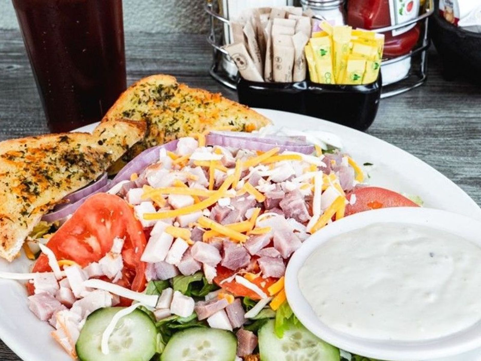 Order Chef Salad - OO food online from Biscuits Cafe store, Chandler on bringmethat.com