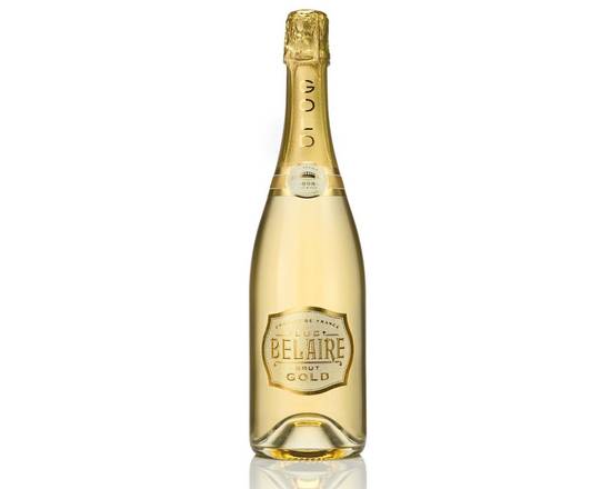 Order Luc Belaire Brut Gold, 750mL bottle (12.5% ABV) food online from Moby Liquor store, Los Angeles on bringmethat.com