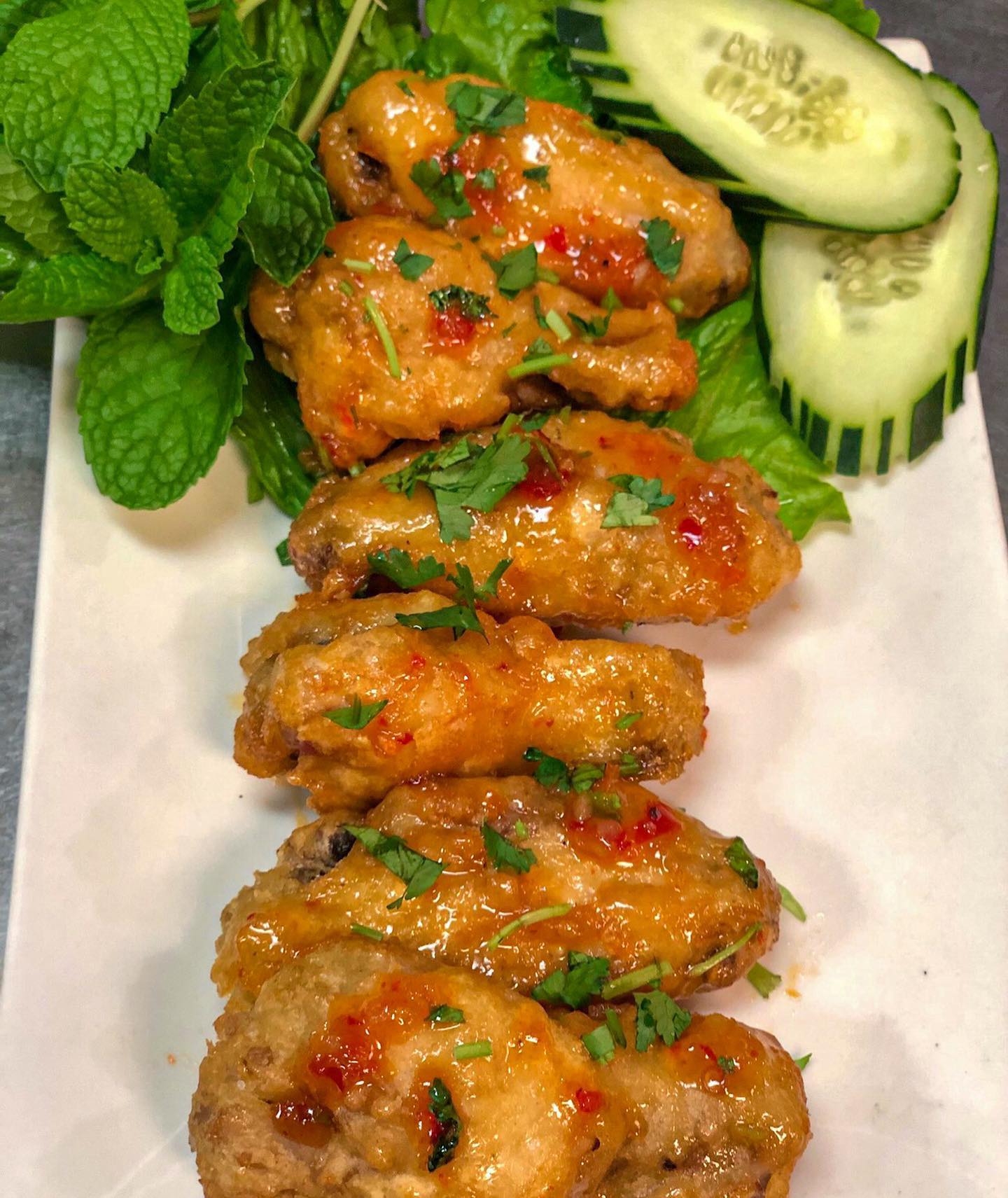 Order Sweet Chili Wings food online from Pho Ca Dao Grill store, Chula Vista on bringmethat.com