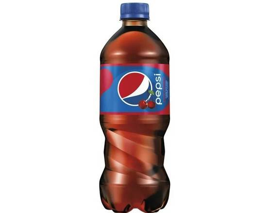 Order Cherry Pepsi 20oz food online from BAGELS YOUR WAY store, Medford on bringmethat.com
