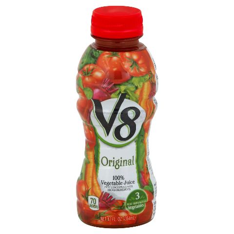 Order V8 Vegetable Juice 12oz food online from 7-Eleven store, Ashburn on bringmethat.com