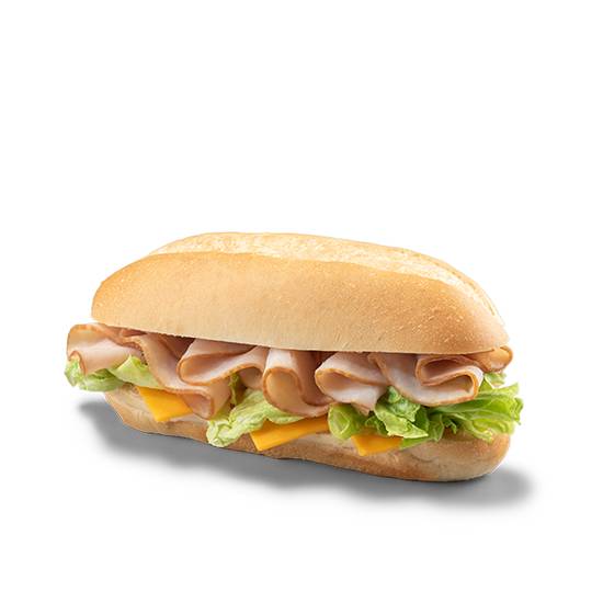 Order Turkey & Cheddar 6 inch Sub food online from Caseys Carry Out Pizza store, Argenta on bringmethat.com