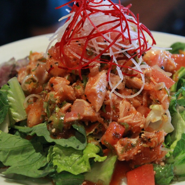 Order Spicy Tuna Salad food online from Sushi Dan store, Studio City on bringmethat.com