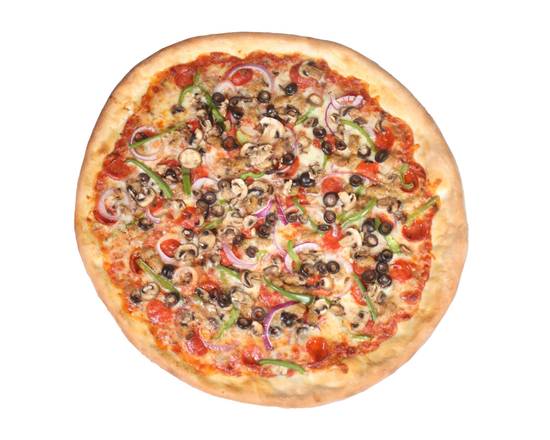 Order 18" Loaded Pizza food online from Pie Life Pizza store, Pasadena on bringmethat.com