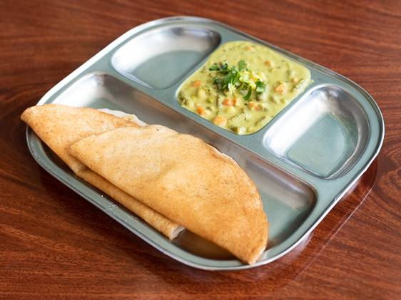 Order 2 Pieces Kal Dosa with Korma food online from Dosa Place store, Fremont on bringmethat.com