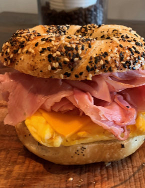 Order b. Ham, Egg & Cheese Sandwich food online from Bigmouth Breakfast & Brunch Burritos store, Pittsburgh on bringmethat.com