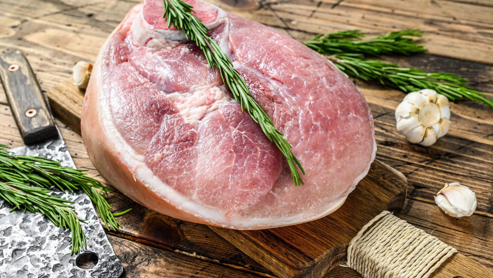 Order Hickory Smoke Cured Ham Pasture Raised, No Antibiotics, No Hormones food online from Agridime Meats store, Gilbert on bringmethat.com