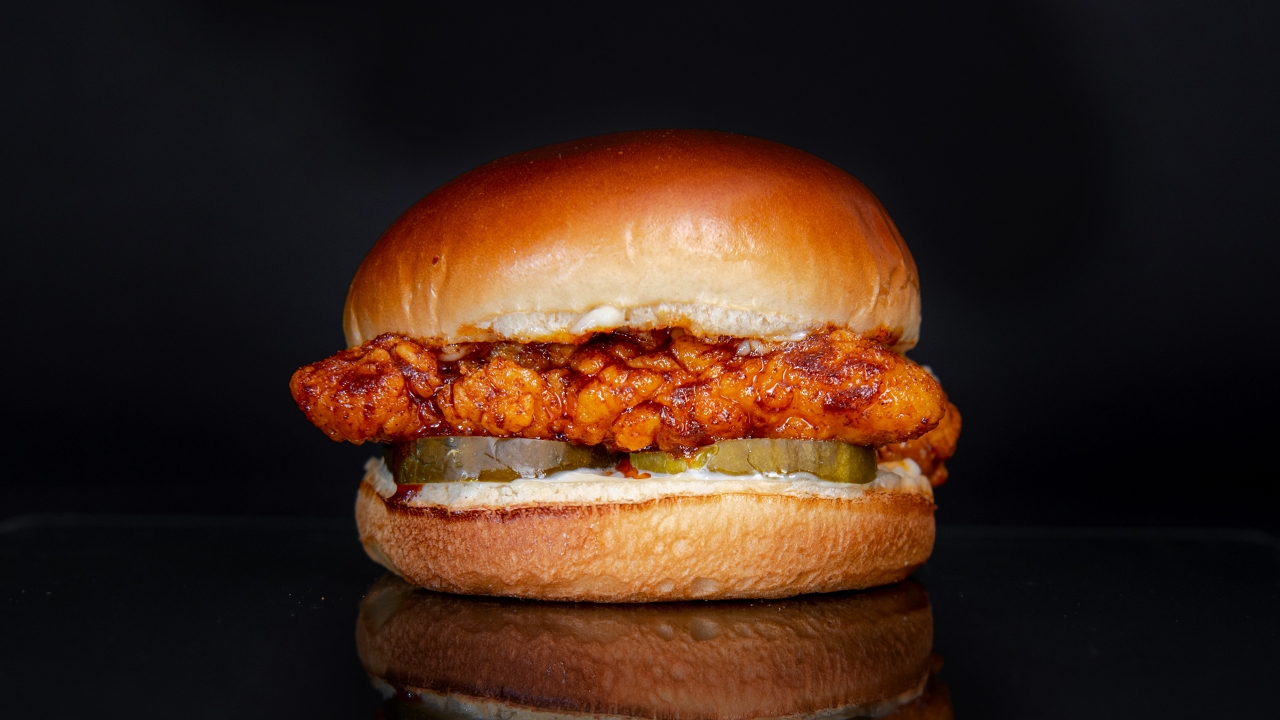 Order The Nashville Hot Sandwich food online from Sam Crispy Chicken store, Los Angeles on bringmethat.com