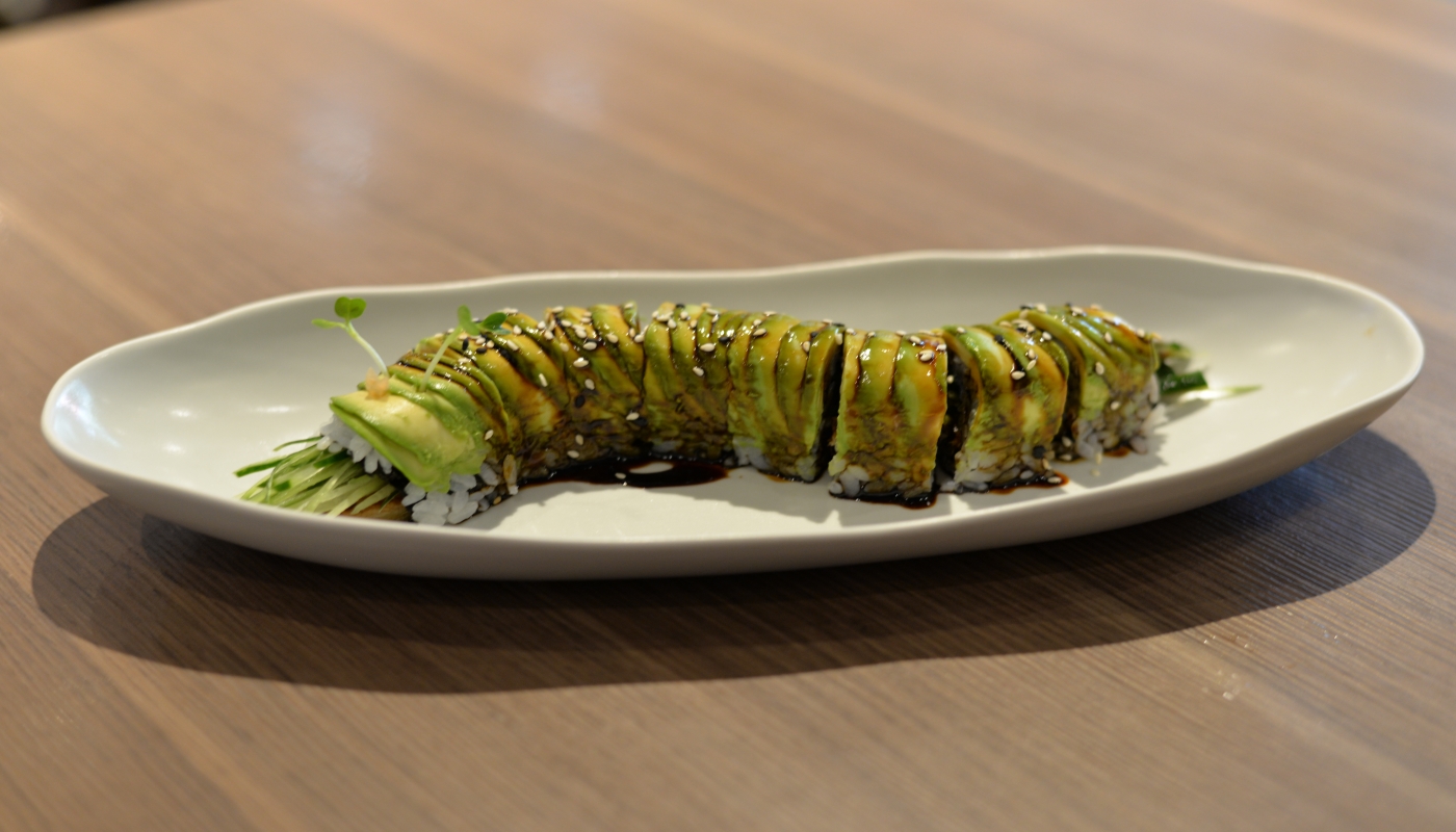 Order Caterpillar Roll food online from Miyabi Sushi store, Gardena on bringmethat.com