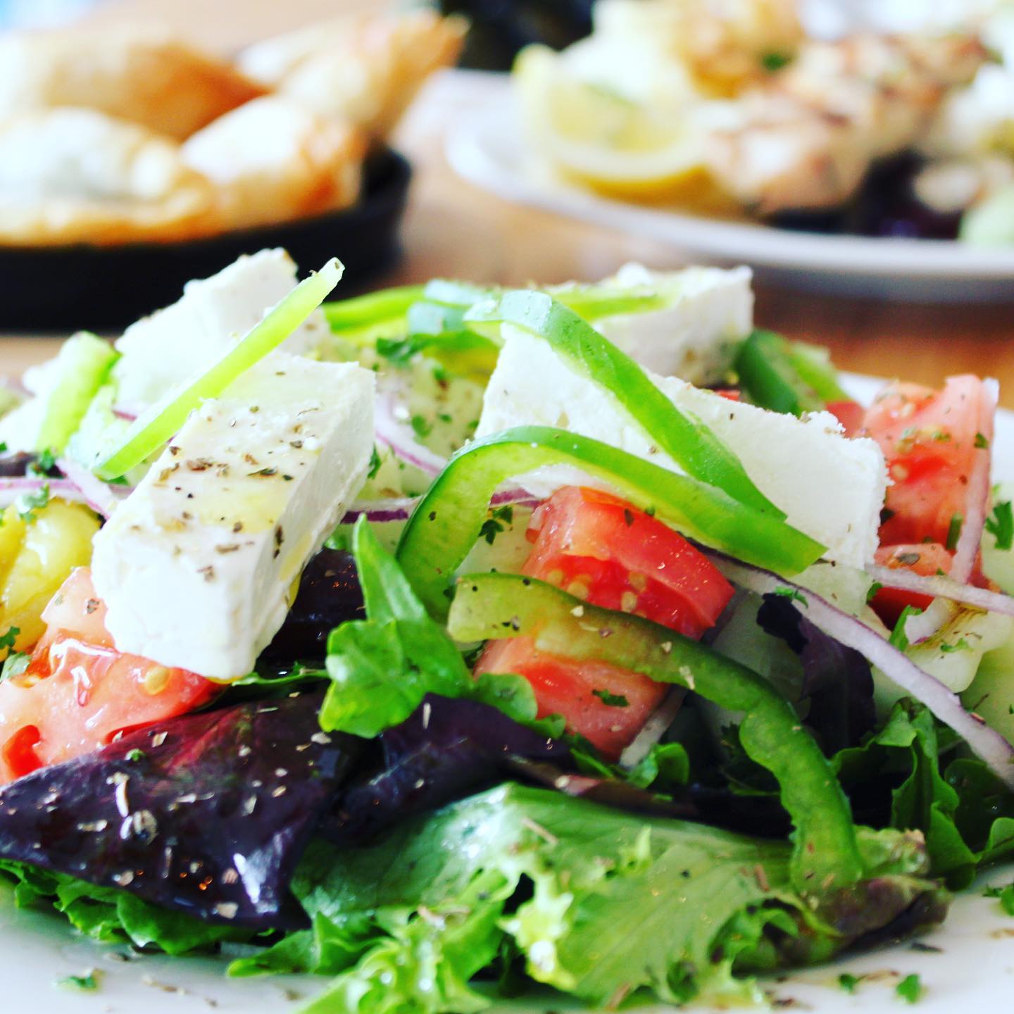 Order Greek Salad food online from Evia Greek store, Pittsburgh on bringmethat.com