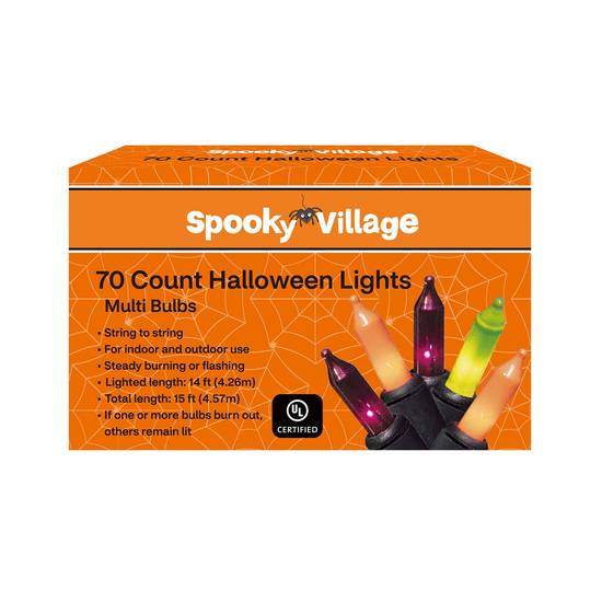 Order Spooky Village Halloween Lights, Multicolored, 70 ct, 15ft food online from Cvs store, HOBART on bringmethat.com