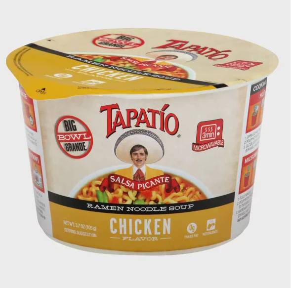 Order Tapatio Chicken Flavor Ramen Noodle Soup food online from Windy City Liquor Market store, El Cajon on bringmethat.com