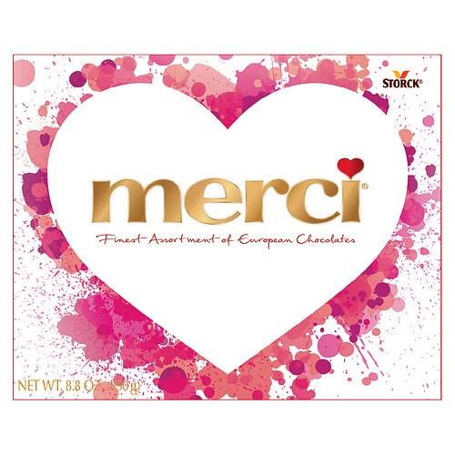 Order Merci Valentine's Day Box Assorted Chocolate - 8.8 oz food online from Walgreens store, Walkertown on bringmethat.com