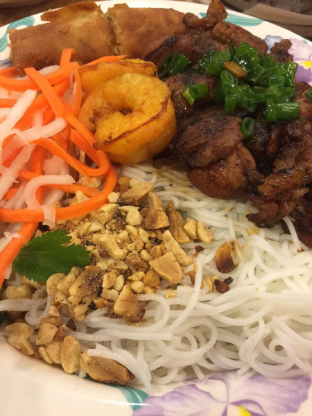 Order 31. Bun Tom Thit Nuong Cha Gio food online from Com tam thanh store, Newark on bringmethat.com